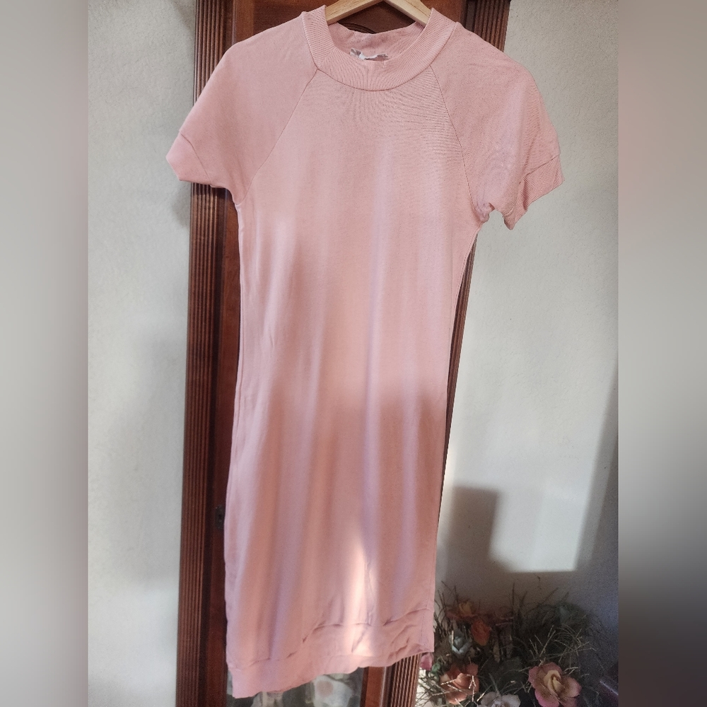 BCBG Generation Pink Sweater Dress Asymmetrical